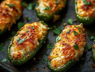 Close up view of Jalapeno Poppers