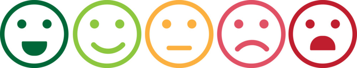 customer satisfaction feedback scale emoji vector iconWeb