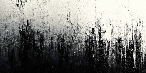 Abstract Black and White Wall Texture with Peeling Paint