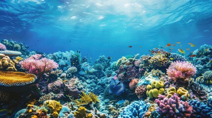 Obraz premium Vibrant Coral Reef Ecosystem