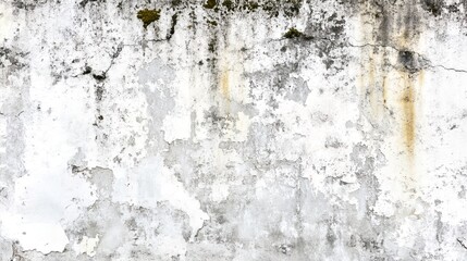 Fototapeta premium Textured wall with peeling paint and stains.