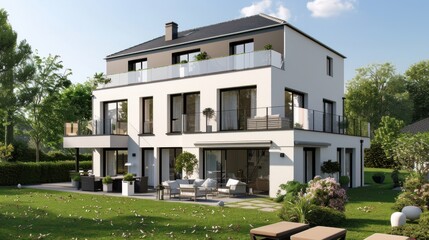 Modern House with Backyard