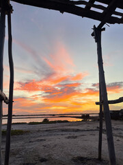 sunset at the beach 