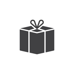 Surprise gift box vector icon