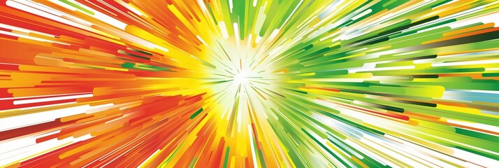 Obraz premium Vibrant abstract burst of colorful energy and motion in a dynamic explosion banner