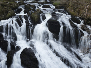 Swallow water falls in Snowdonia
