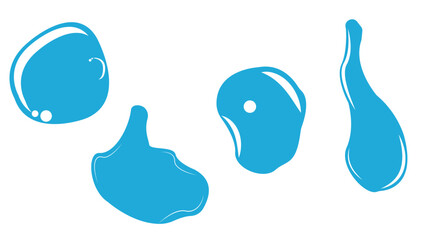 Splash with droplets. Water drops shapes. Set of water drops. set of silhouette droplet, drop liquid illustration