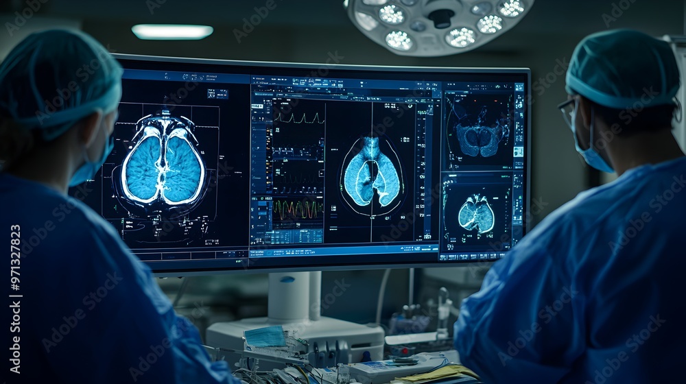 Aufkleber this image depicts a digital twin dashboard interface for advanced neuromedical diagnostics and trea
