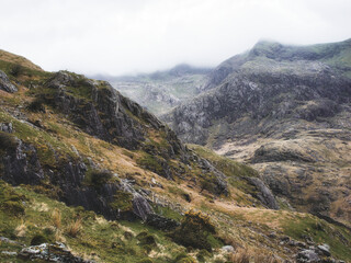 Mountain landscape in Snowdonia