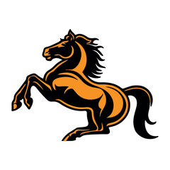 Obraz premium A Horse Ruining Vector art.