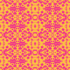 Seamless vintage pattern with an effect of attrition. Vintage decorative elements. 