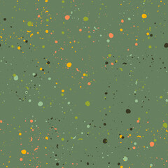 macro of oil mixed with water on colorful gradient background Seamless texture with color dots. Vector illustration