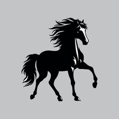 A Horse Ruining Vector art.