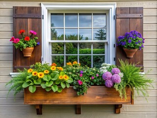 Window box decor modern farmhouse style