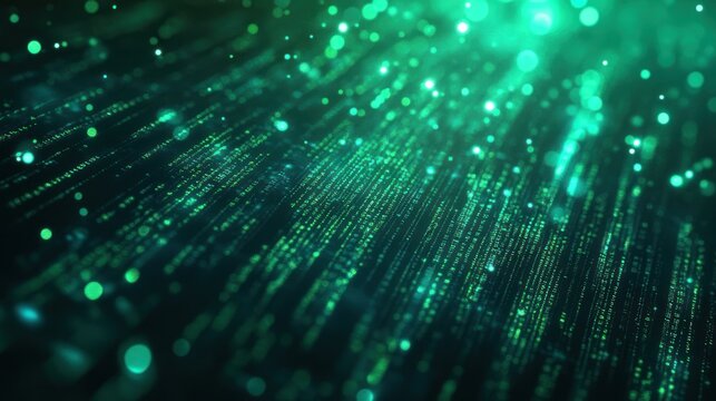 Abstract Green Digital Data Flow