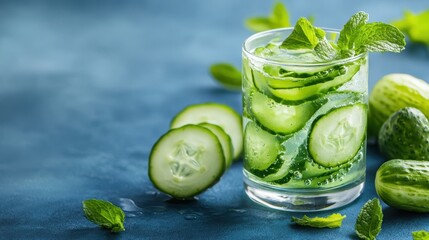 Cucumber and Mint Infused Water  Detox Drink  Healthy Beverage