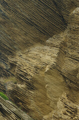 Detail of a metamorphic rock where the Roccascalegna castle stands