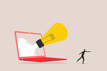 Ideas inspiration concepts with rocket lightbulb. Business creativity and inspiration concept. motivation for success. think big ideas