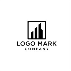 Building Silhouette Logo Mark