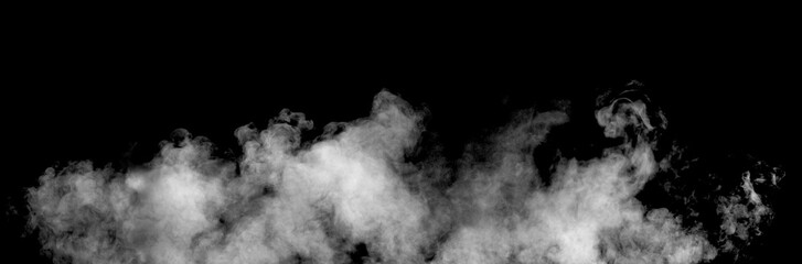 A dramatic black and white steam or smoke perfect for artistic backgrounds and design elements