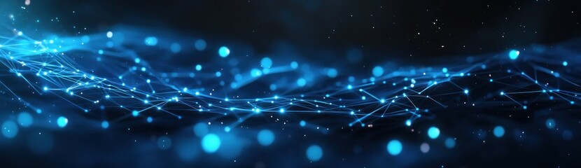 Abstract Blue Network Background