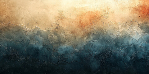 Obraz premium Textured wall in warm and cool tones.
