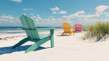 The Colorful Beach Chairs