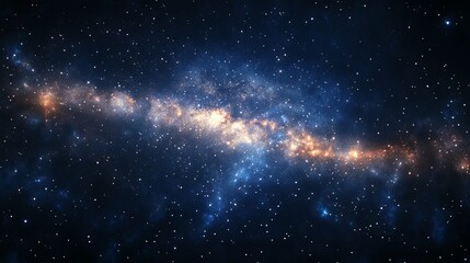 Fototapeta premium A Cosmic Tapestry: Stars and Nebulae