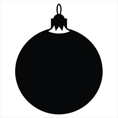 Christmas Tree Ornament Silhouettes for Seasonal Design.
