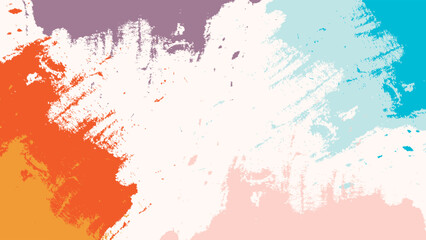 ABSTRACT BACKGROUND FLAT PASTEL COLOR WITH BRUSH DESIGN VECTOR TEMPLATE FOR WALLPAPER, COVER DESIGN, HOMEPAGE DESIGN