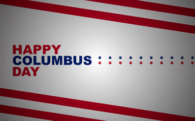 Happy Columbus Day USA Sign Background