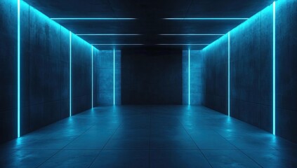 Neon Lights in a Dark Room