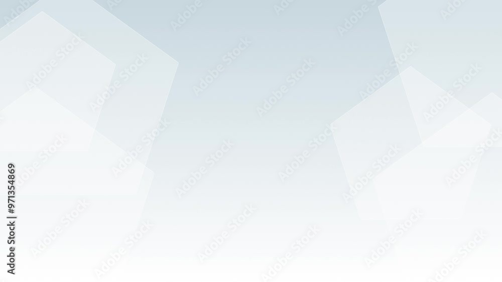 Poster abstract digital business corporate background. hexagons move on a clean white and gray light backgr