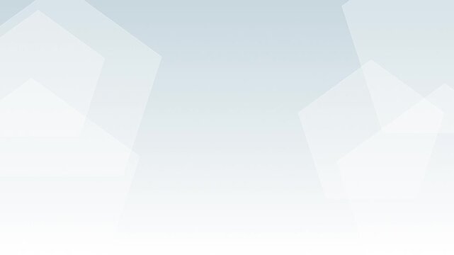 Abstract digital business corporate background. Hexagons move on a clean white and gray light background. Pure hexagon digital element pattern with empty space animation video. Seamless 4K  looping.