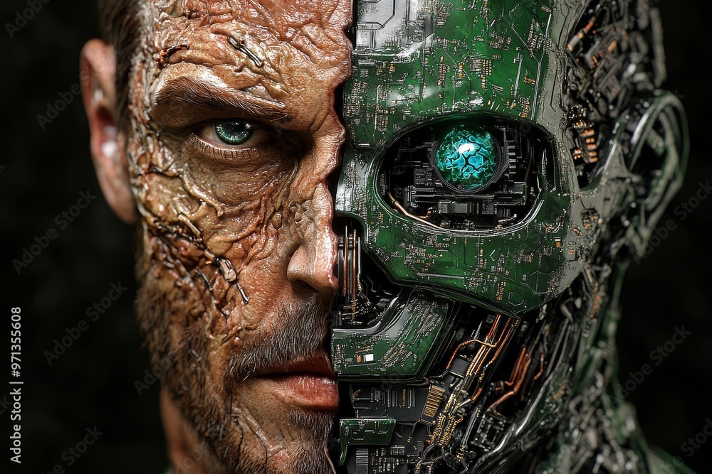 Aufkleber bio augmentation autonomous agents photonic computing digital perception and sensory fusion cyborg m