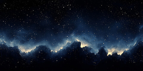 Obraz premium A breathtaking view of a star-filled night sky.