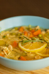 Chicken Soup with Lemon and Orzo - Cozy Homemade Cooking
