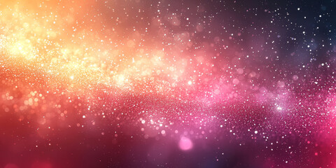 Obraz premium Sparkling abstract background with warm and cool colors.