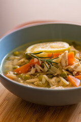 Chicken Soup with Lemon and Orzo - Cozy Homemade Cooking