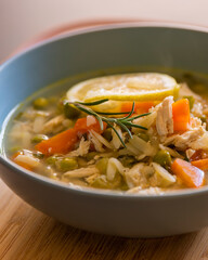 Chicken Soup with Lemon and Orzo - Cozy Homemade Cooking