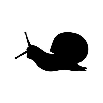 recommend clip art: black silhouette slug cartoon animal design
