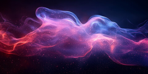 Fototapeta premium Abstract, swirling, luminous, pink, and blue lights.