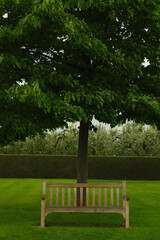 Canadian War Cemetery Moro River Ortona, Costa dei Trabocchi, Abruzzo - A bench in the cemetery oasis.