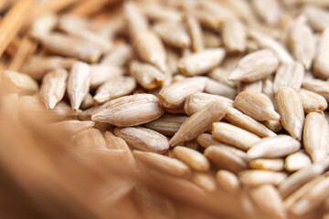 Peeled sunflower seeds as a healthy snack and ingredient, enhancing dishes