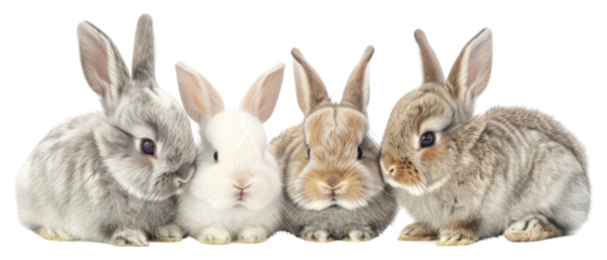 PNG Bunny family bunnies animals rabbits.