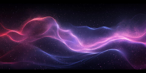 Obraz premium Abstract pink and blue light wave background