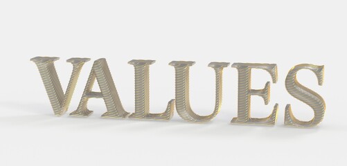 Conceptual Representation of Values in Artistic Typography