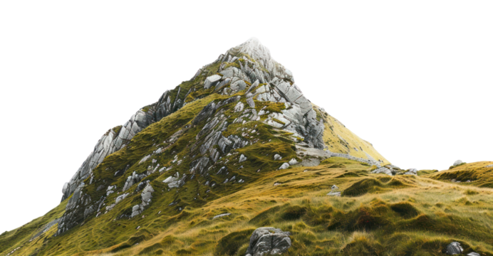 PNG Majestic rocky mountain peak