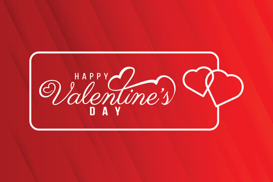 vector valentines day concept card in paper cut style