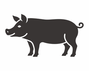 pig vector silhouette